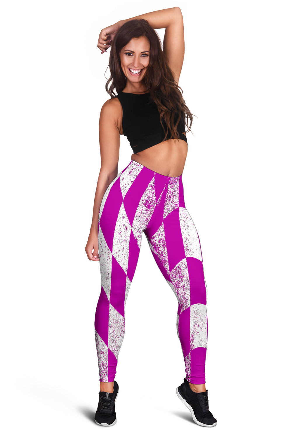 Racing Dirty Checkered Flag Leggings