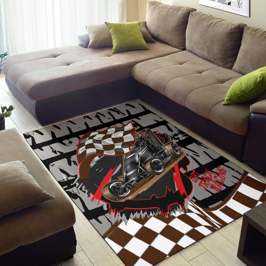 Dirt Racing Non Wing Sprint Car Rug