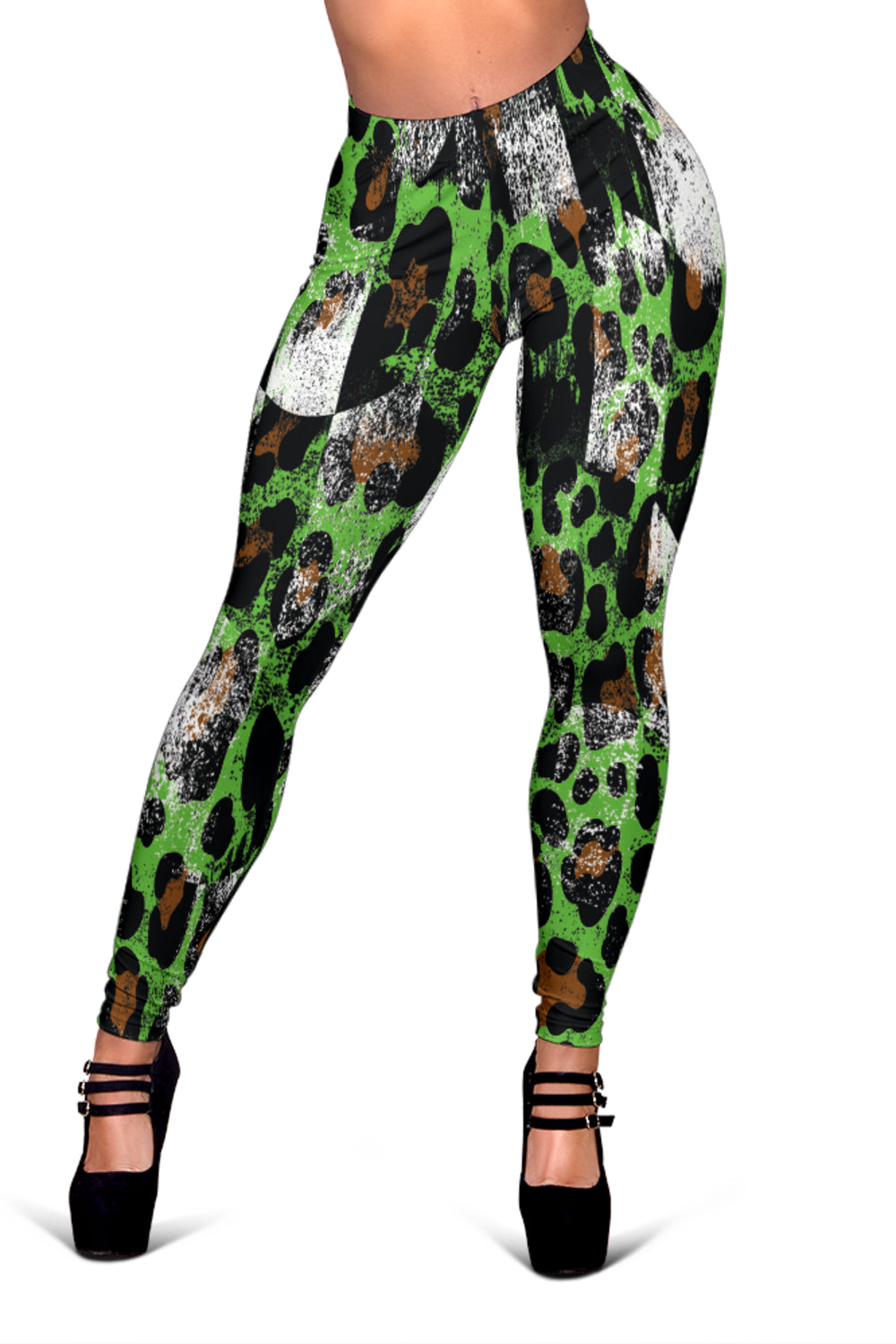 Racing Leopard Checkered Leggings