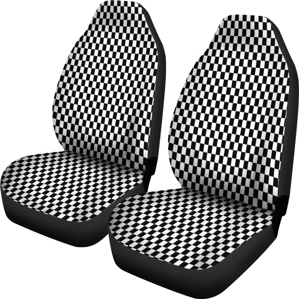 Racing Checkered Seat Covers (Set of 2)