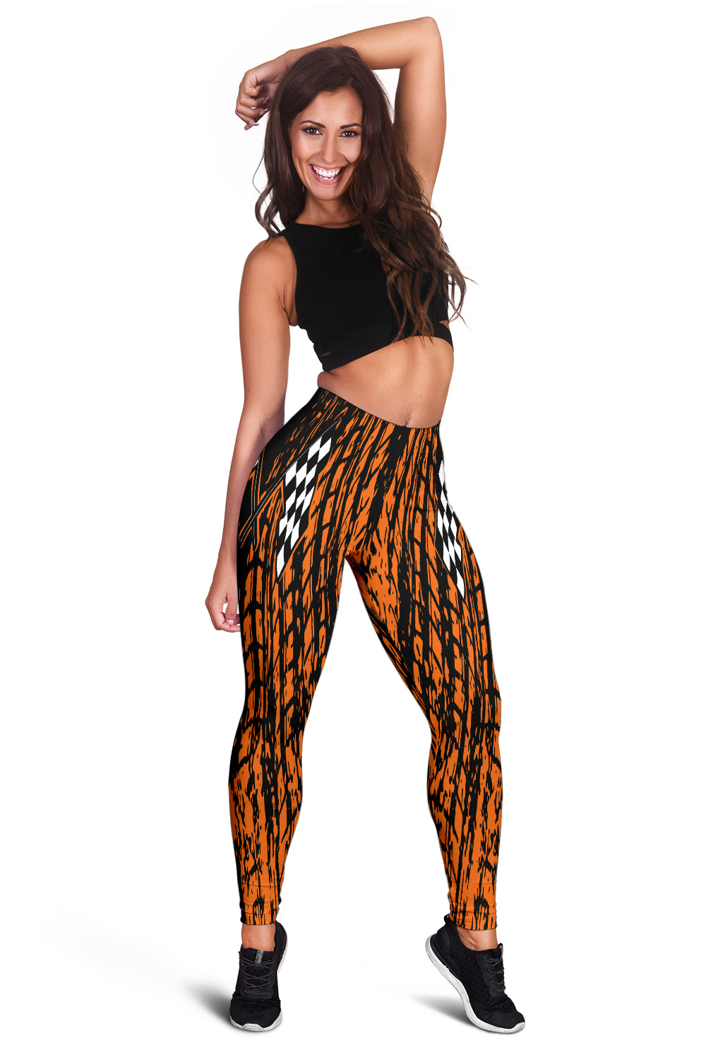 Dirt Racing Leggings Orange