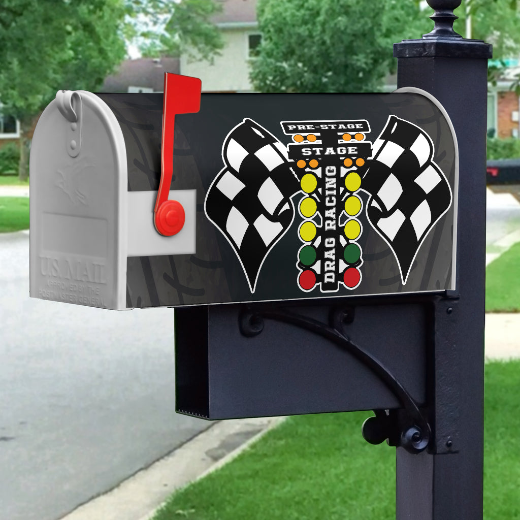 Drag Racing Family Mailbox Cover