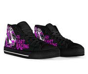 Go-kart racing high top shoes