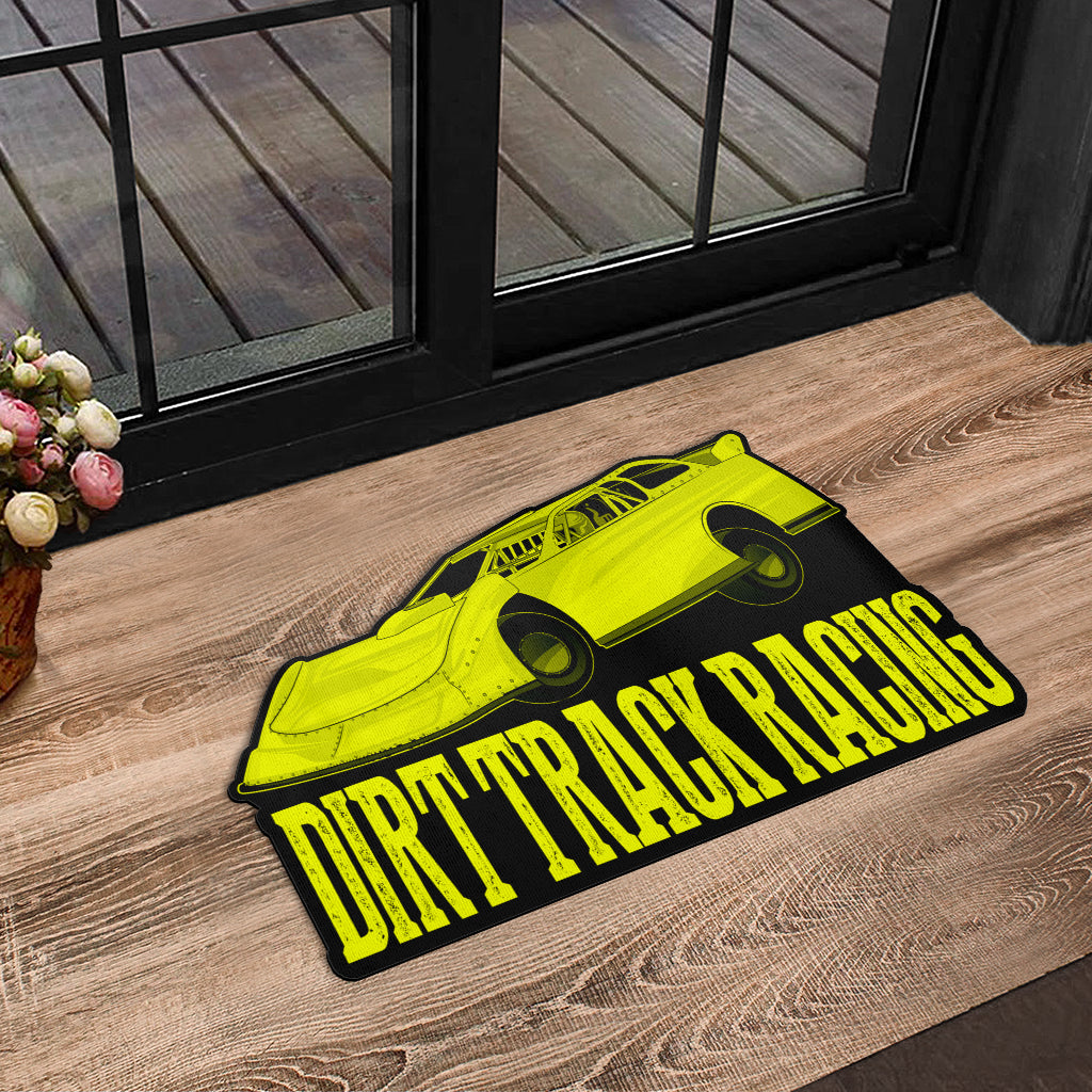 Custom shaped sprint car door mat