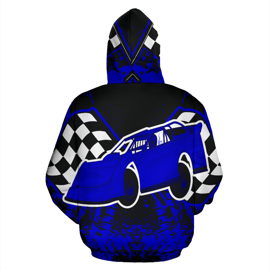 Late Model All Over Print Hoodie Blue