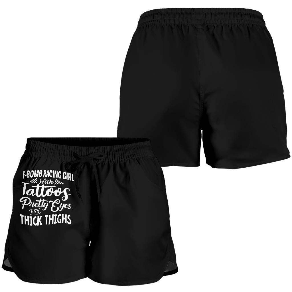 F-Bomb Racing Girl Women's Shorts