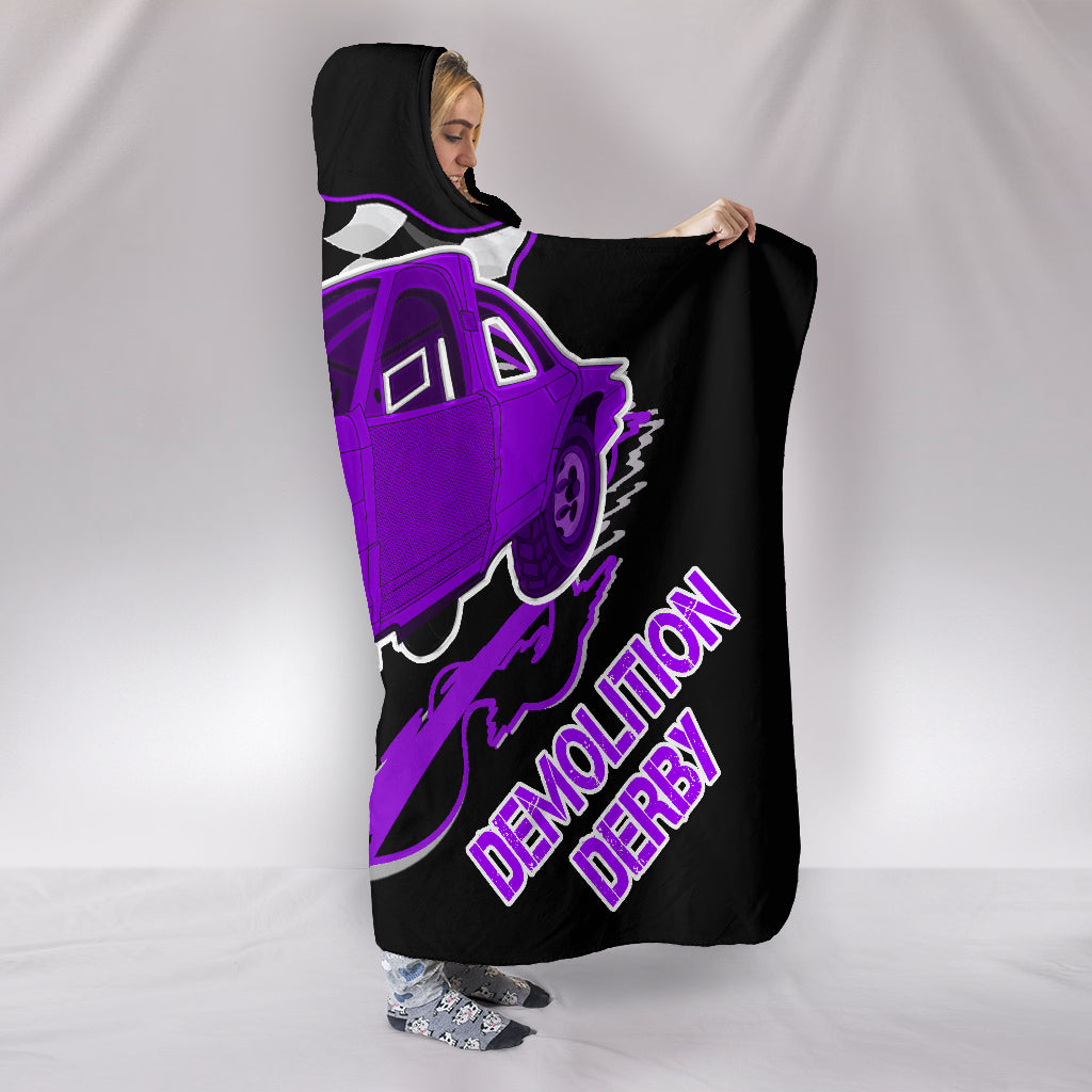 Demolition Derby Hooded Blanket