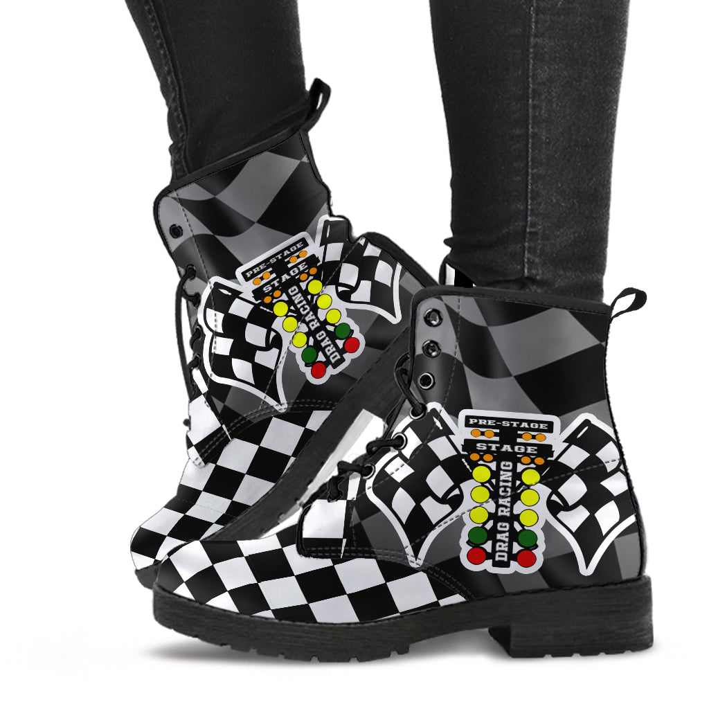 Drag Racing Flag Boots