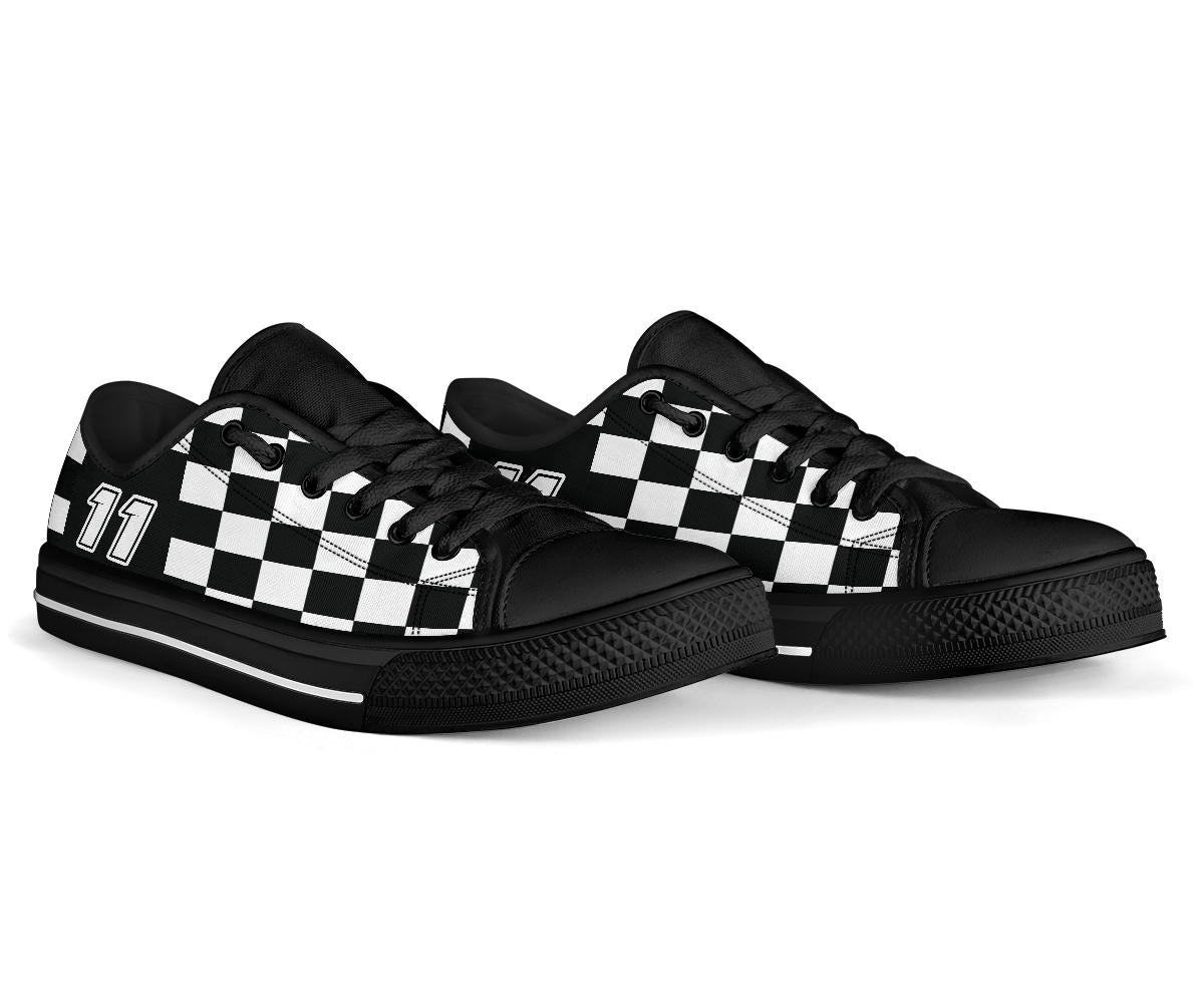 Racing Checkered Low Top Shoes N11
