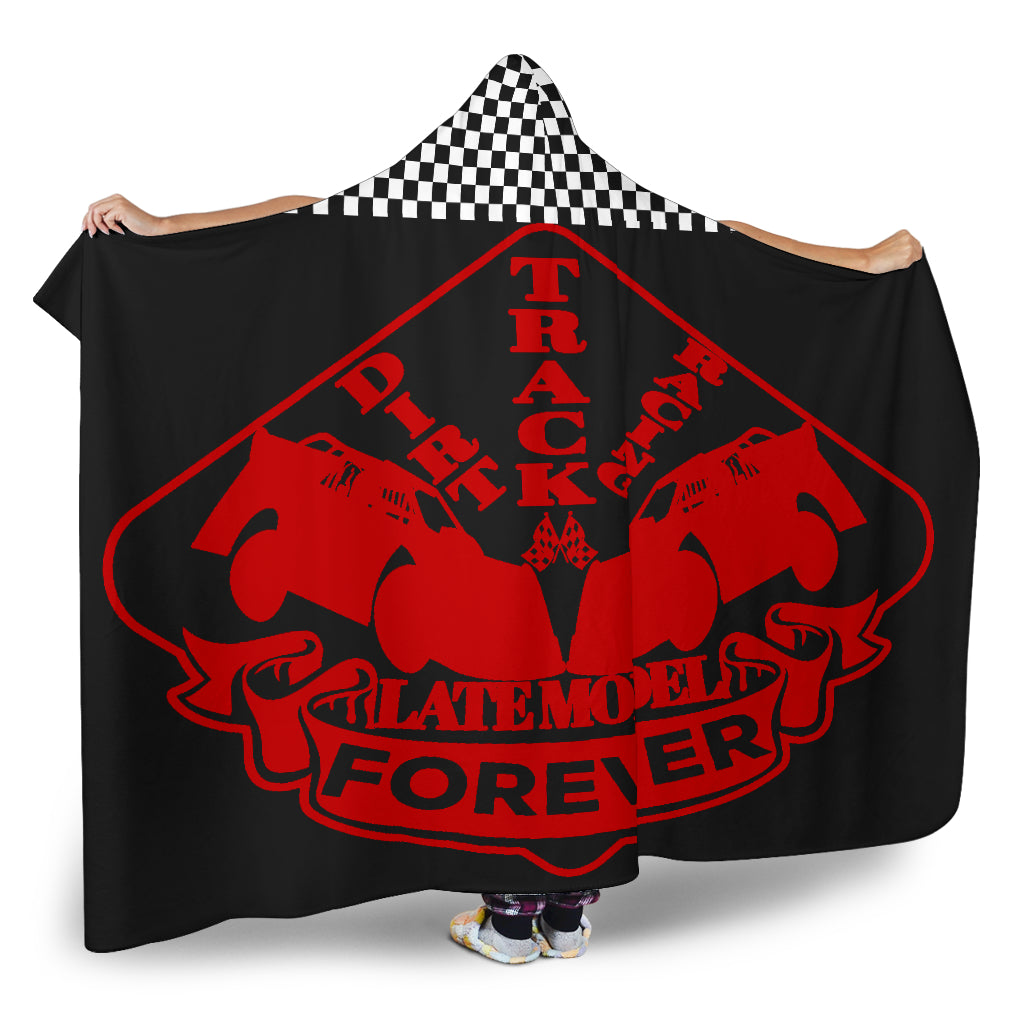 Dirt Racing Forever Late Model Hooded Blanket