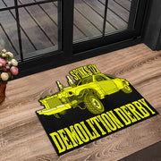 Custom Shaped Demolition Derby Door Mat