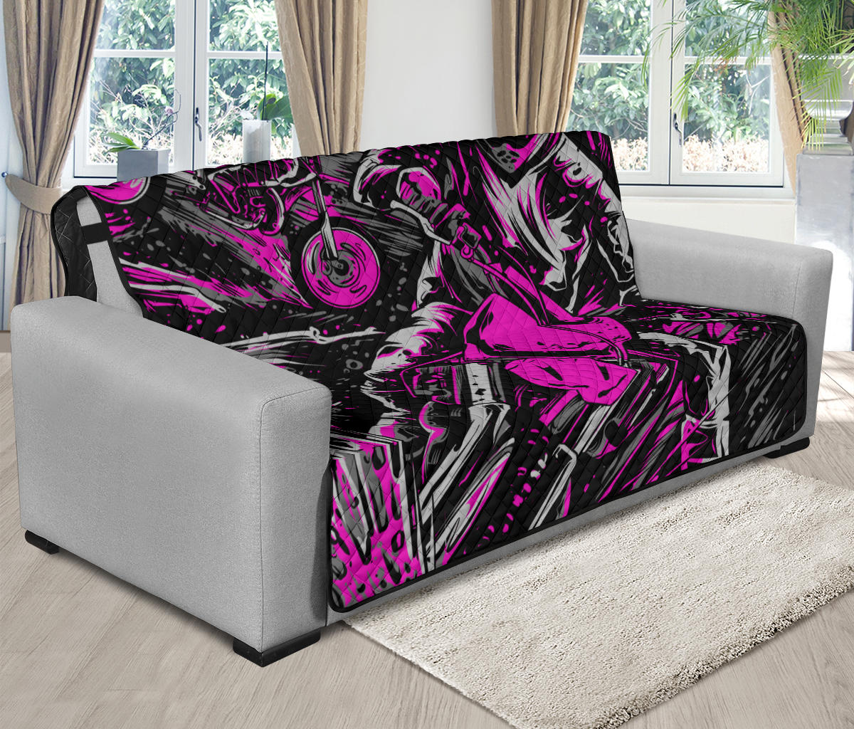 Motocross Futon Sofa Protector