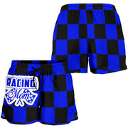 Racing Mom Checkered Shorts