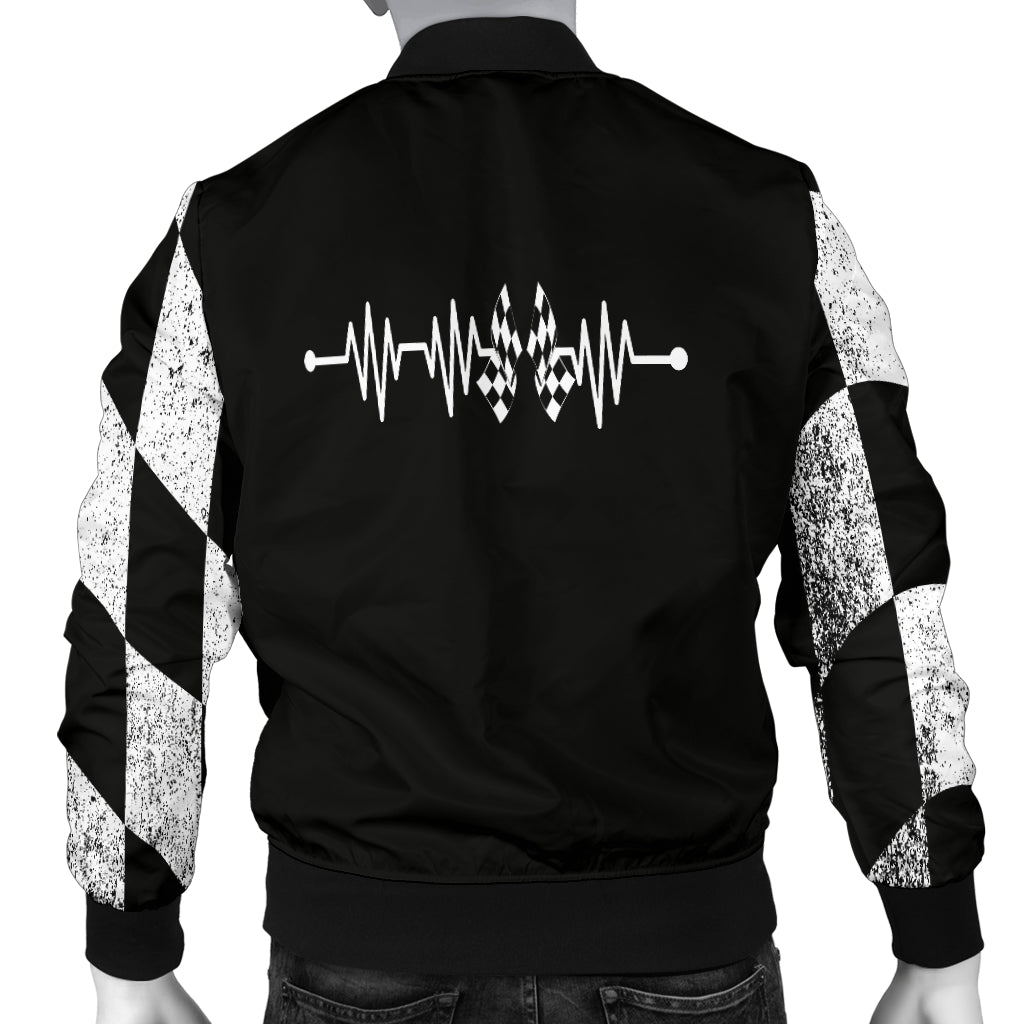 Racing Heartbeat Men's Bomber Jacket