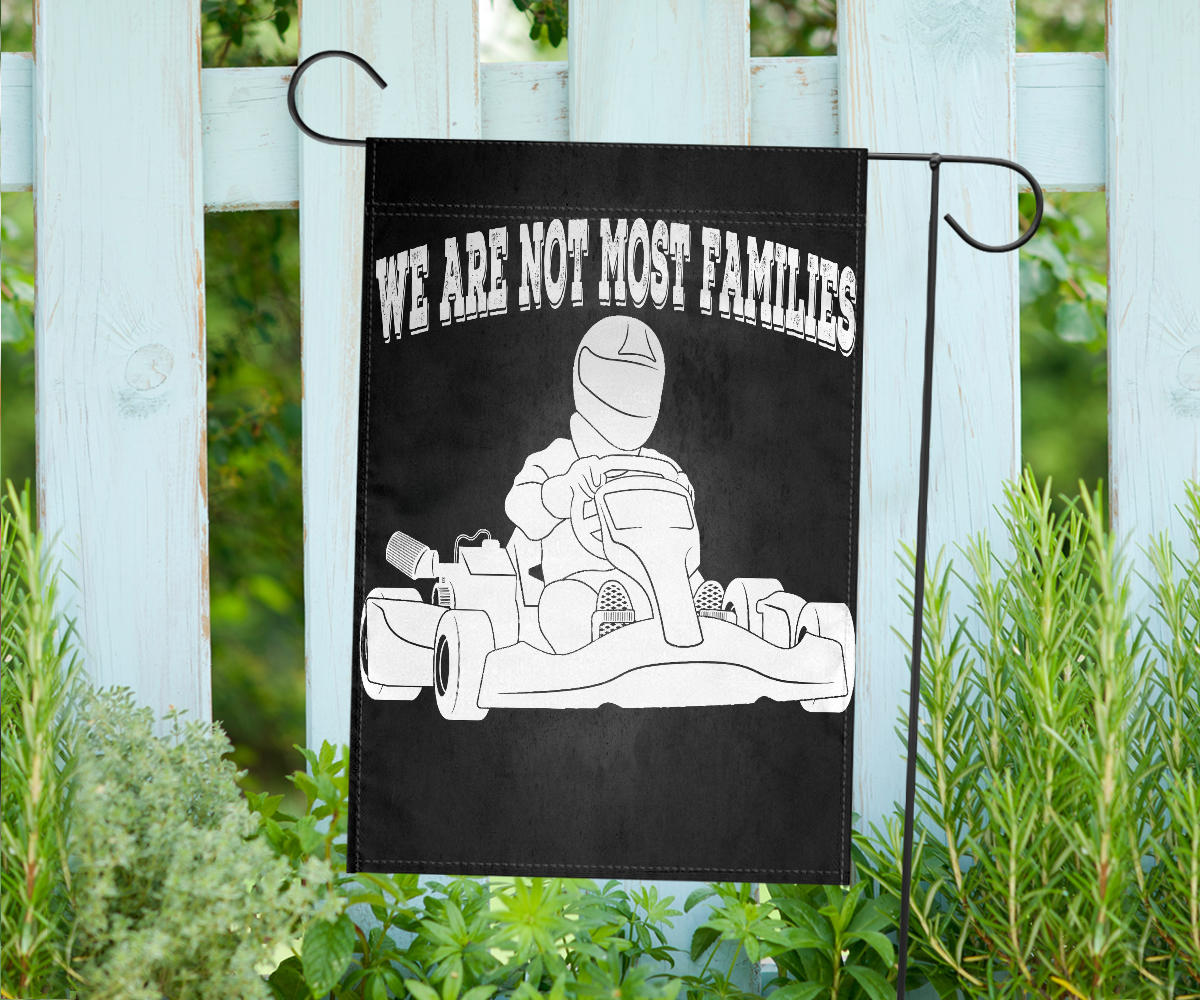 We Are Not Most Families Kart Racing Flag