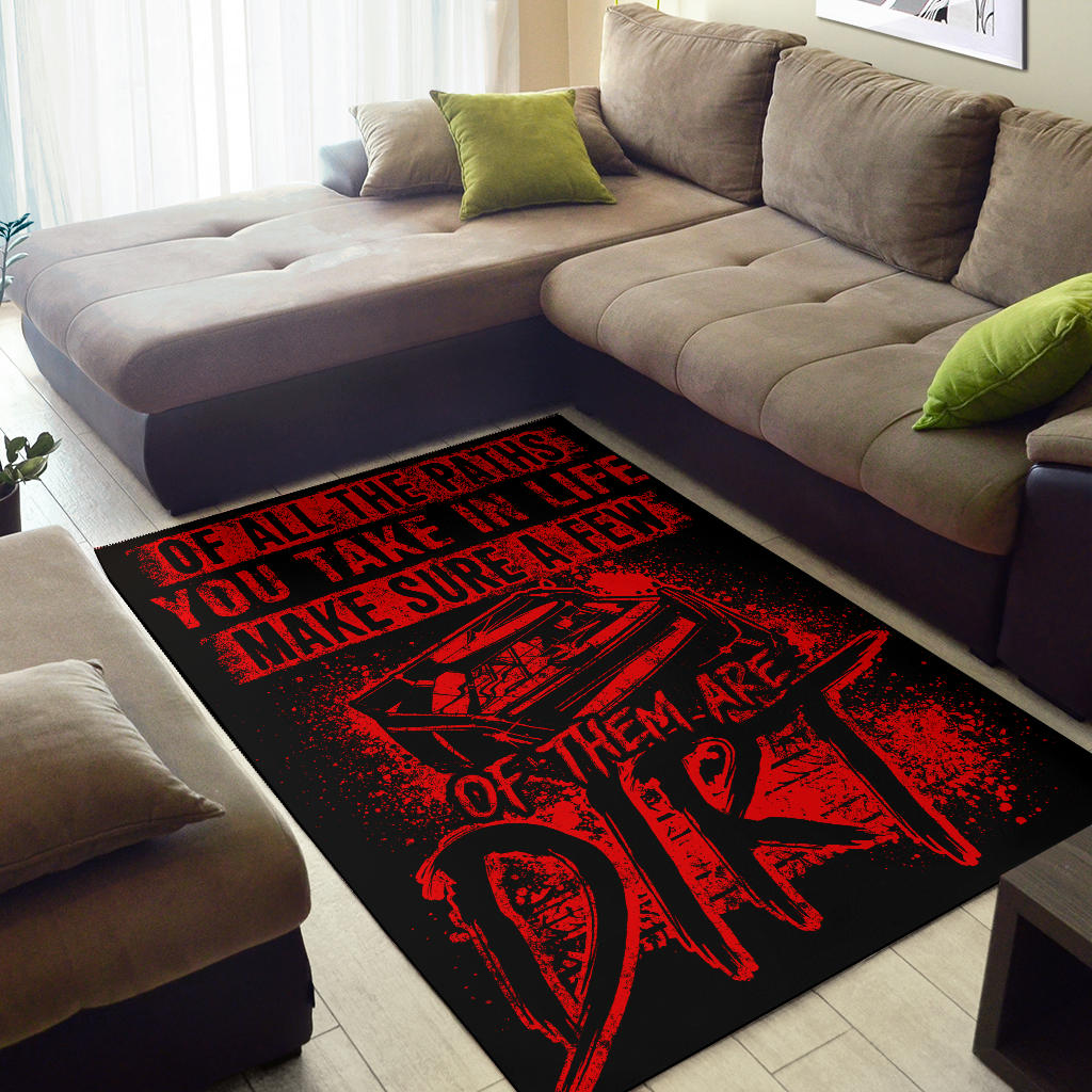 dirt track racing rug