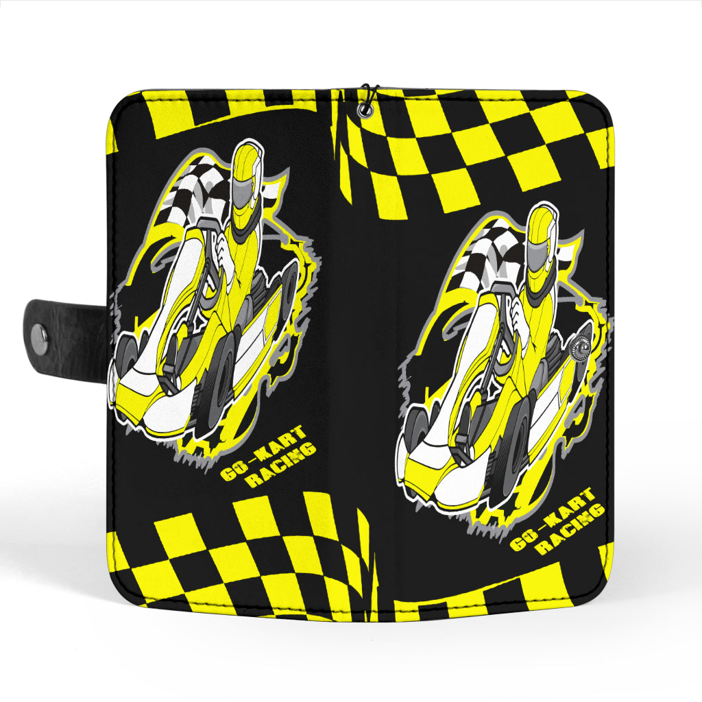 Go Kart Racing wallet phone case