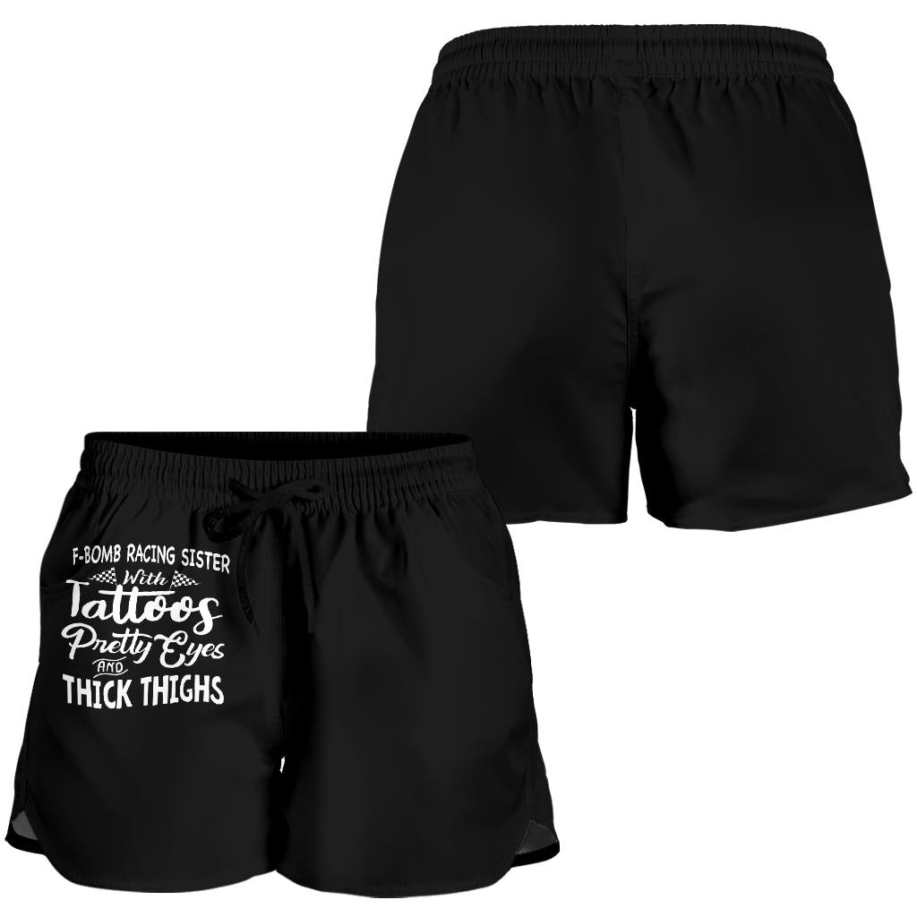 F-Bomb Racing Sister Women's Shorts