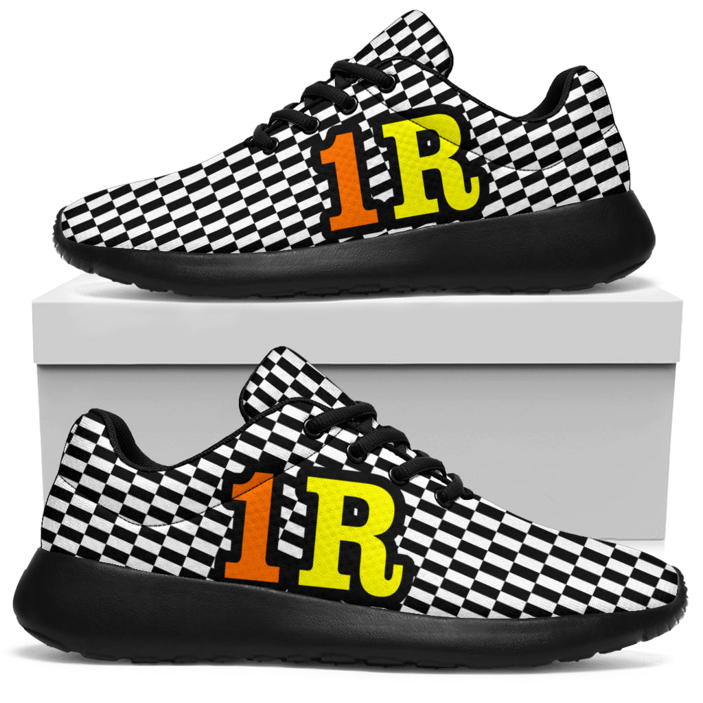 Racing Sneakers Checkered Flag Number 1R