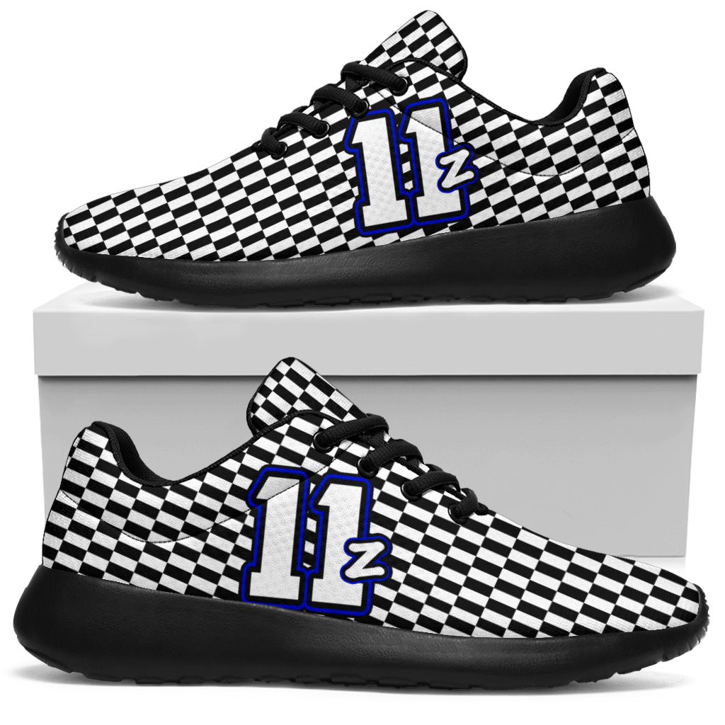 Racing Sneakers Checkered Flag Number 11Z New