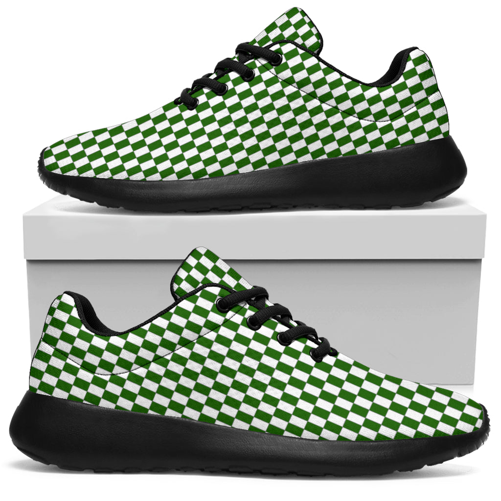 Racing Green Checkered Flag Sneakers Black