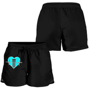 Drag Racing Heartbeat Womens Shorts