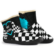 Dirt Racing Heart Cozy Winter Boots