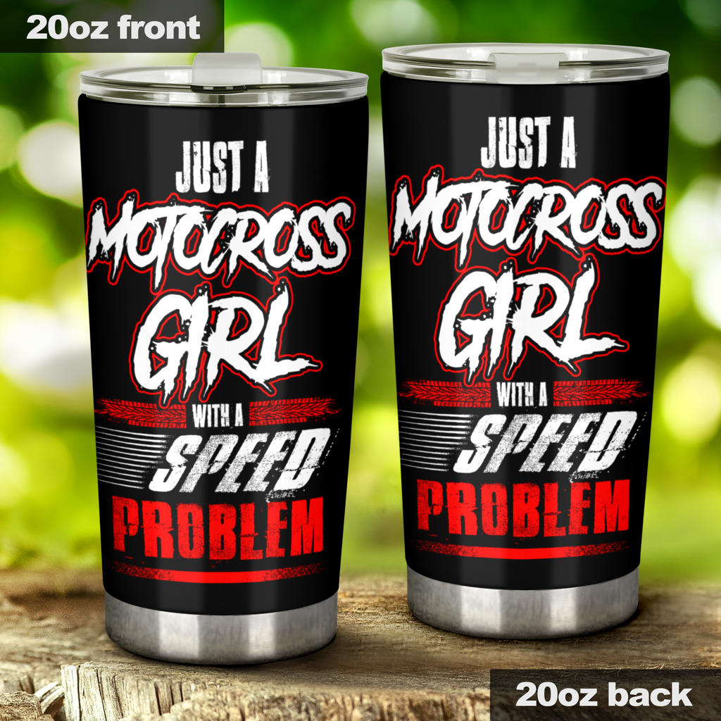 motocross girl tumbler