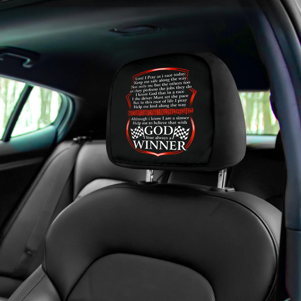 Racing Car Seat Headrest Covers