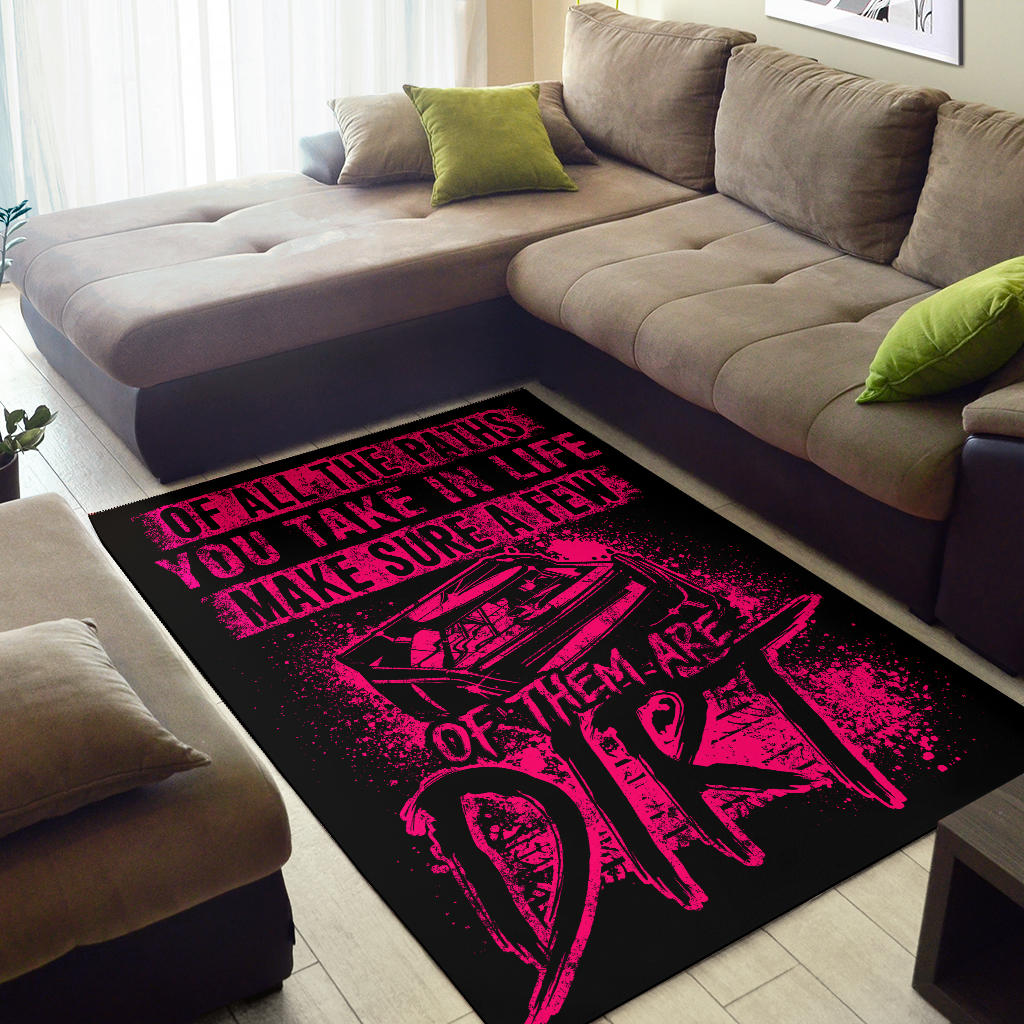 dirt track racing rug