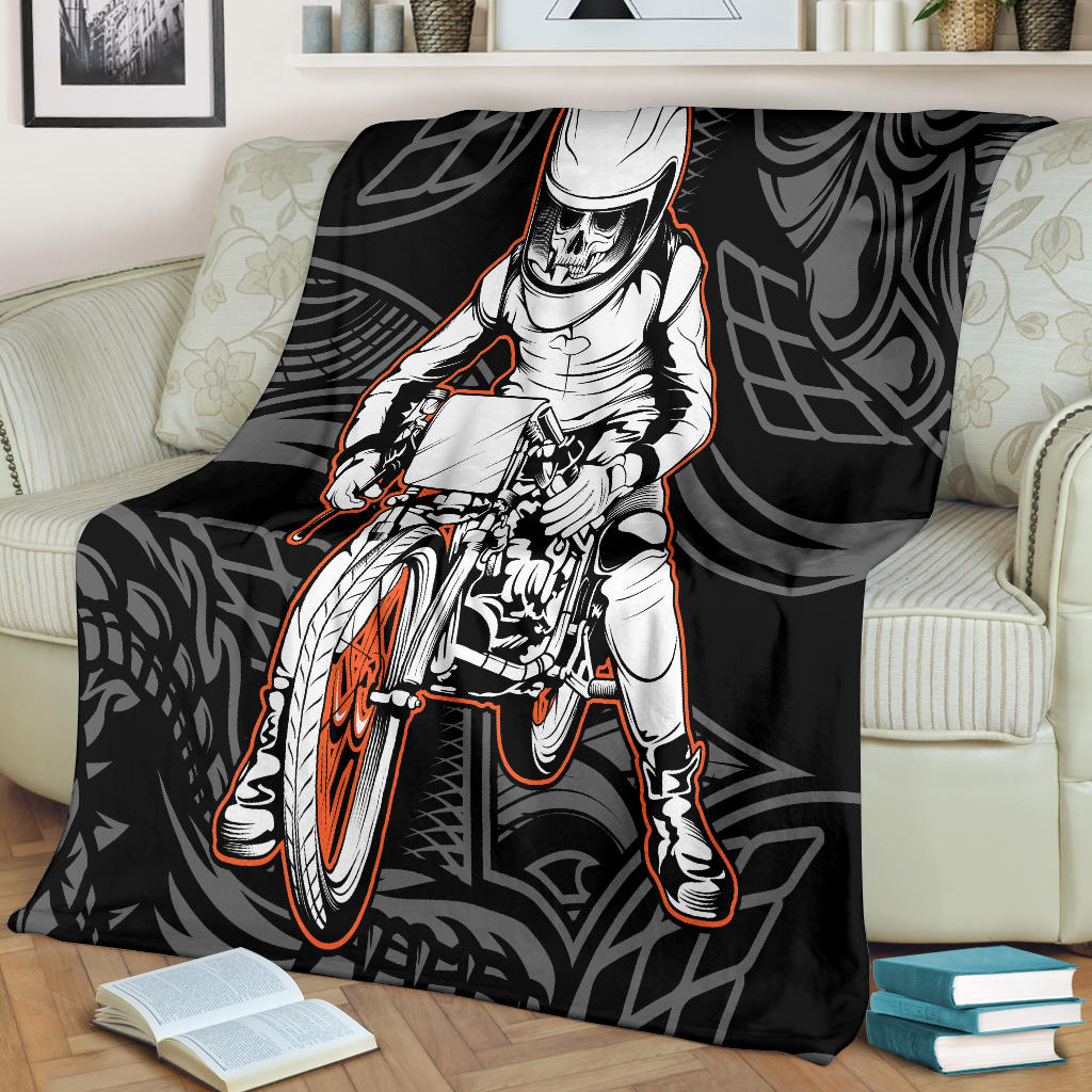 Motorcycle Skull Blanket