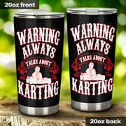 go kart racing tumbler