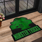 Custom Shaped Monster Trucks Door Mat