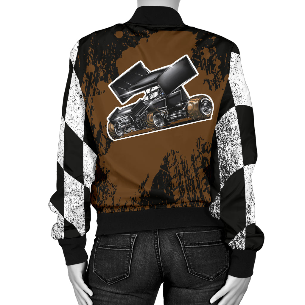 Sprint Car Racing Women's Bomber Jacket