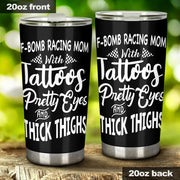 racing mom tumbler