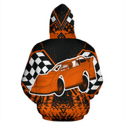 dirt racing late model all over print hoodie