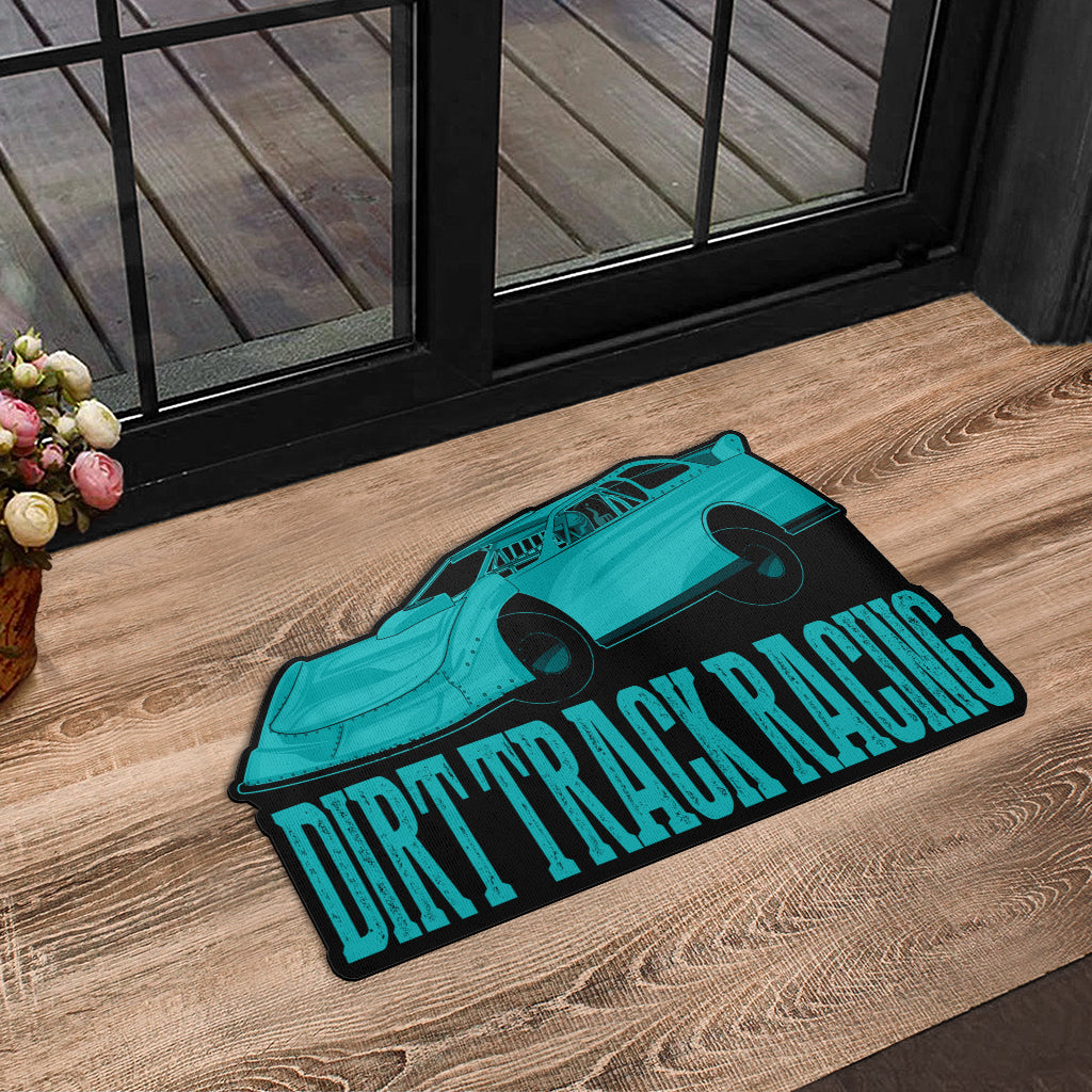 Custom shaped late model door mat