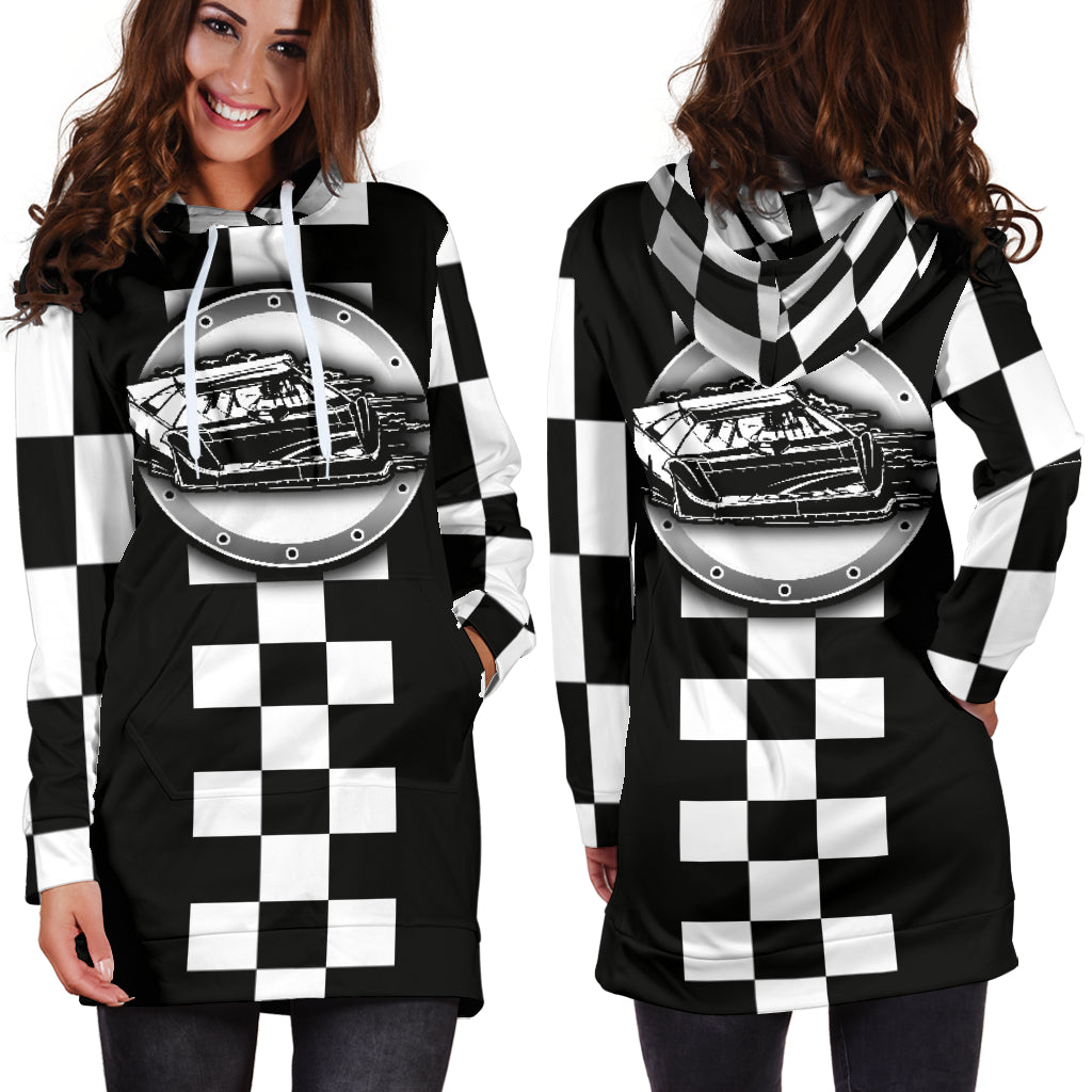 Dirt racing Late Model Hoodie Dress RB1