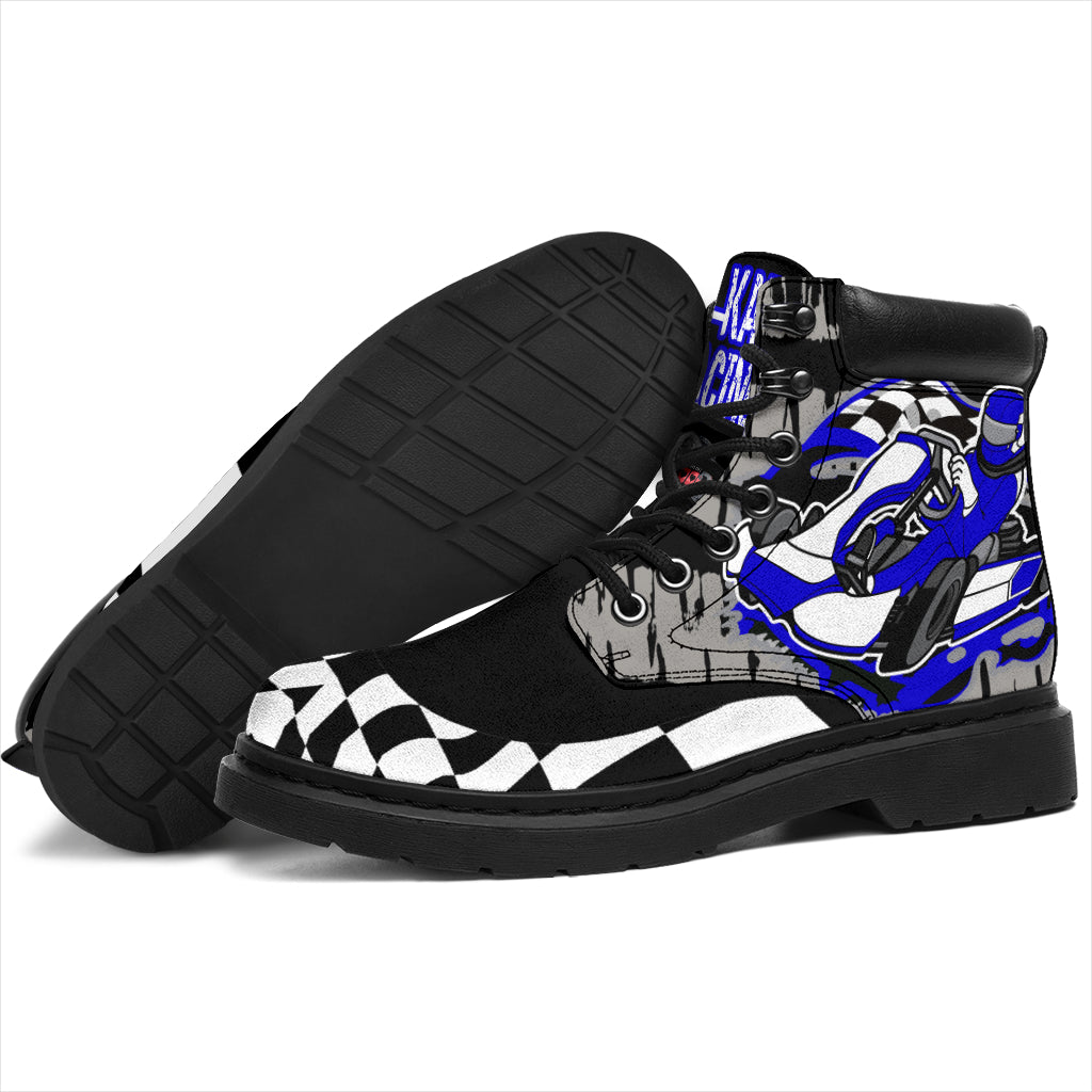 Go-kart racing all-season boots