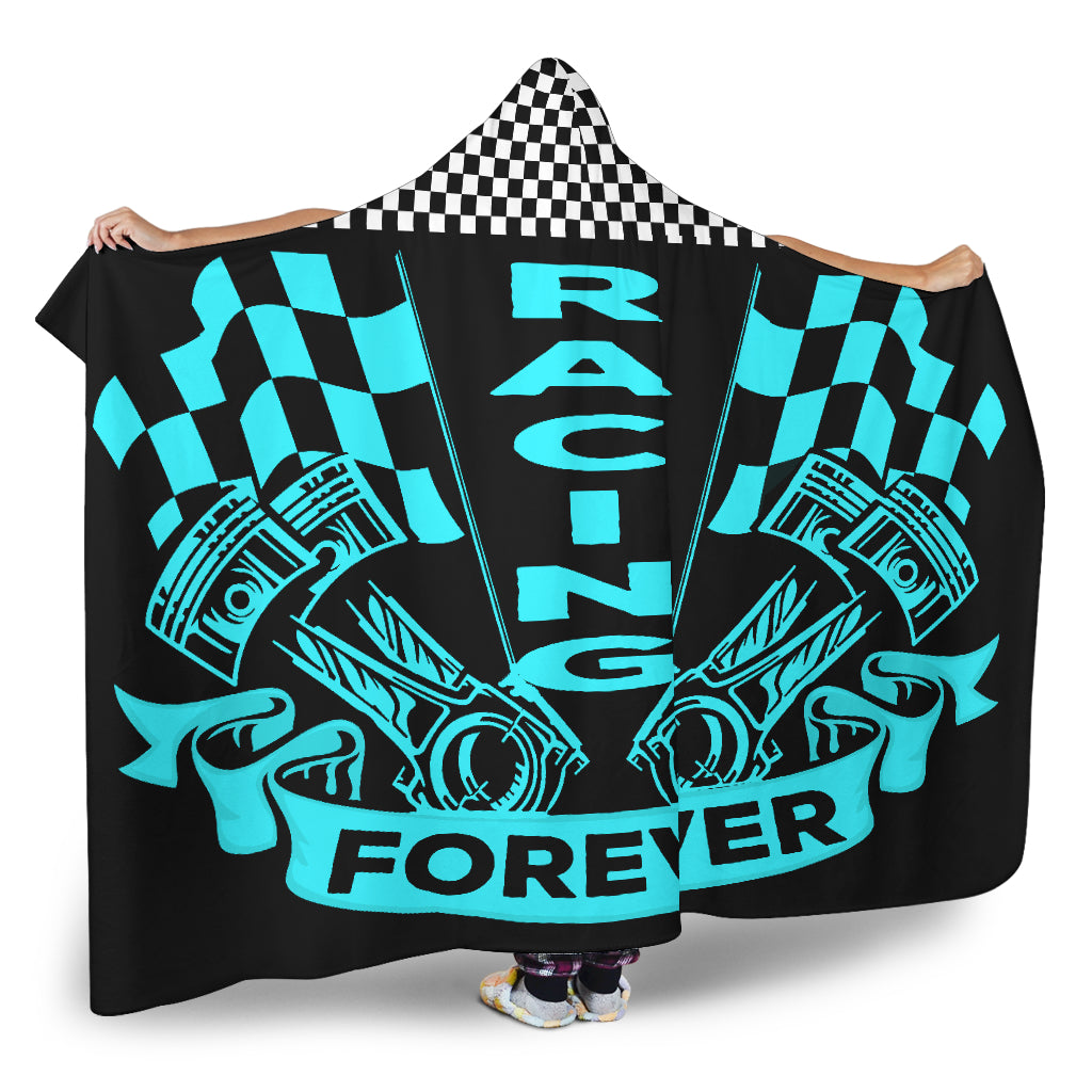 Racing Forever Hooded Blanket