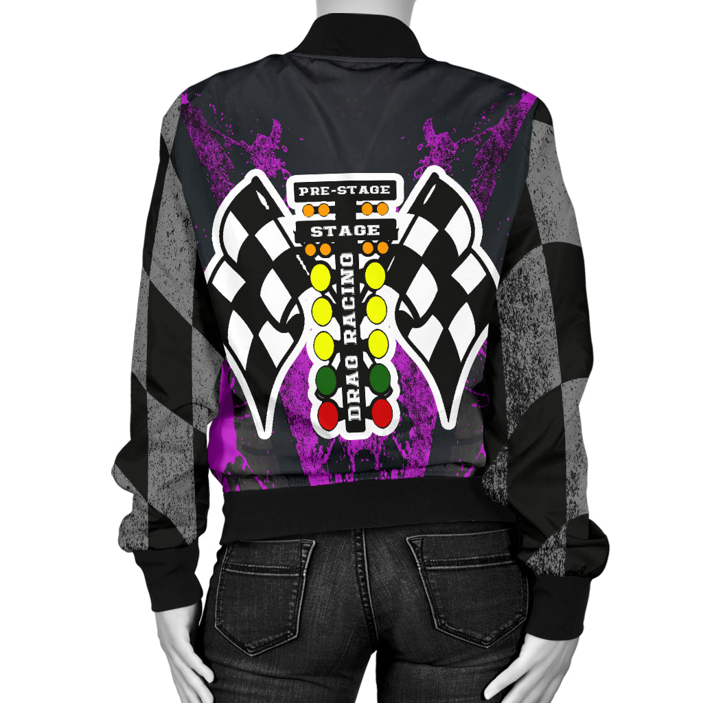 Drag Racing Women's Bomber Jacket RBPi