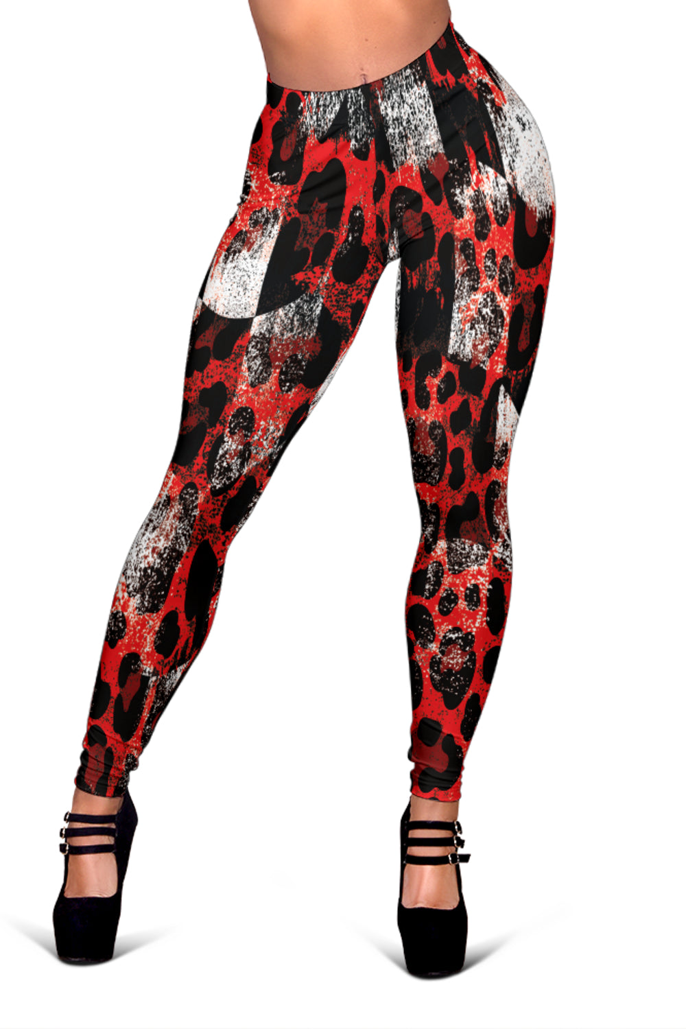 Racing Leopard Checkered Leggings