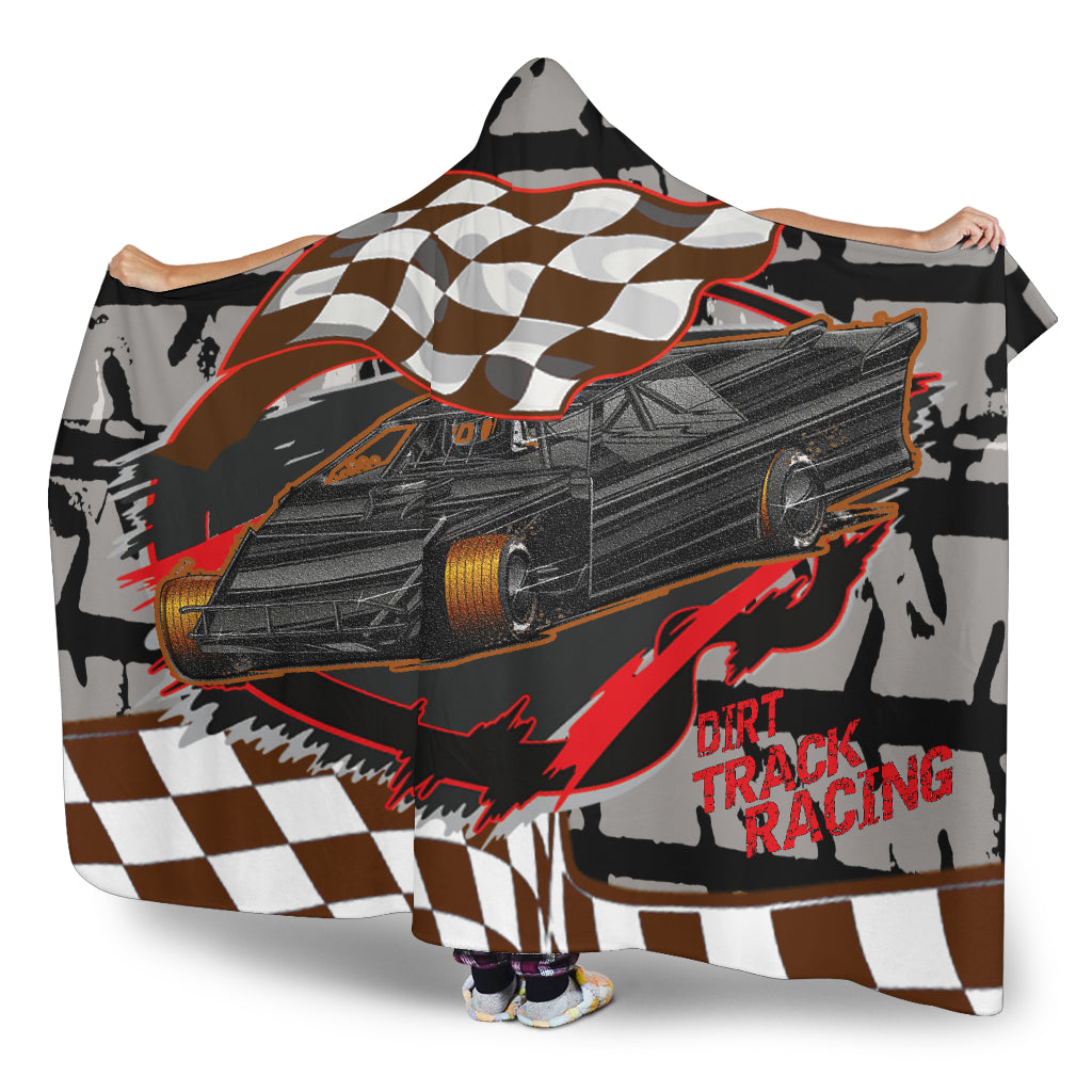 Dirt Racing Modified Hooded Blanket