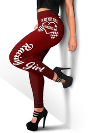 Racing girl leggings