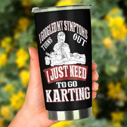 go kart racing tumbler