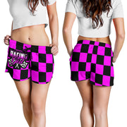 Racing Girl Checkered Shorts