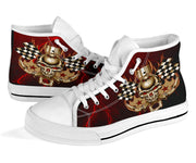 Racing Thunder Skull High Top Shoes