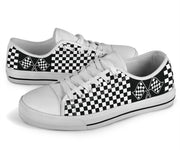 Racing Checkered Flag Low Top Shoes