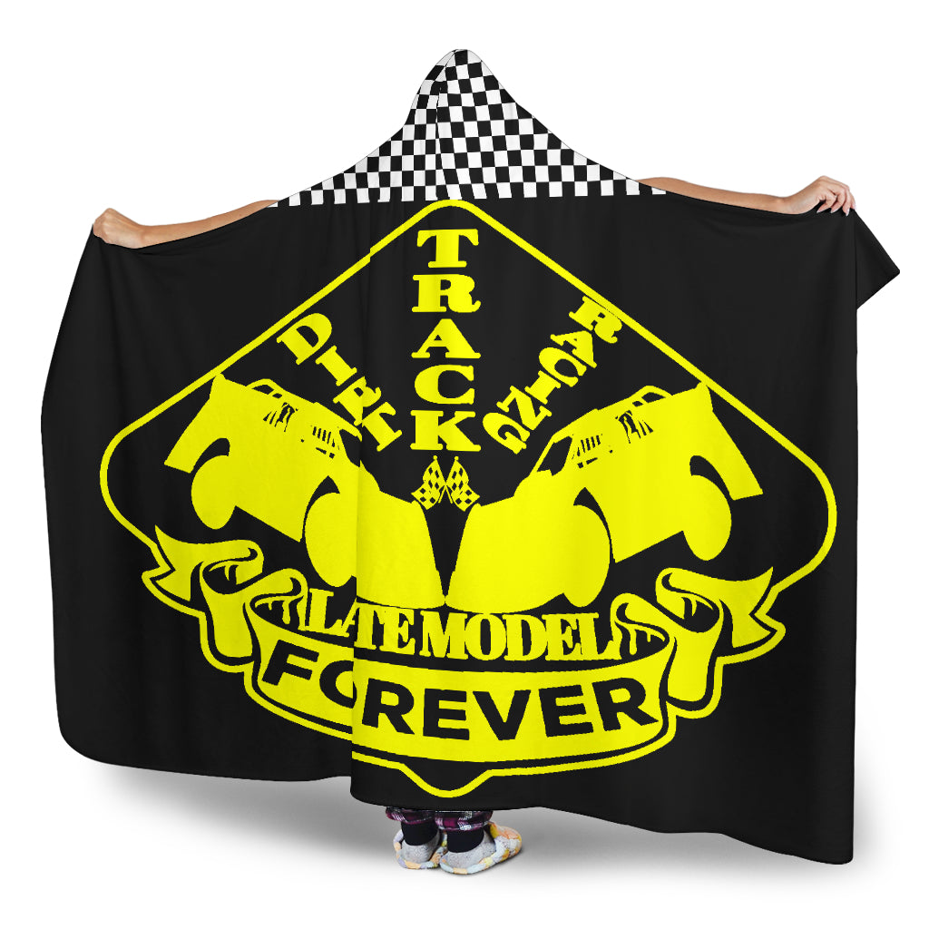 Dirt Racing Forever Late Model Hooded Blanket