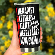 racing Grandma tumbler